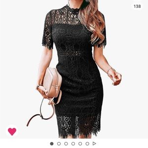 Merokeety NWT lace black dress size M